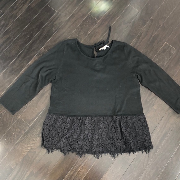 LOFT Sweaters - Loft Lace Peplum Sweater